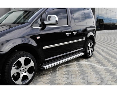 Защита порогов подножки TWIST для Volkswagen Caddy (к.б.)